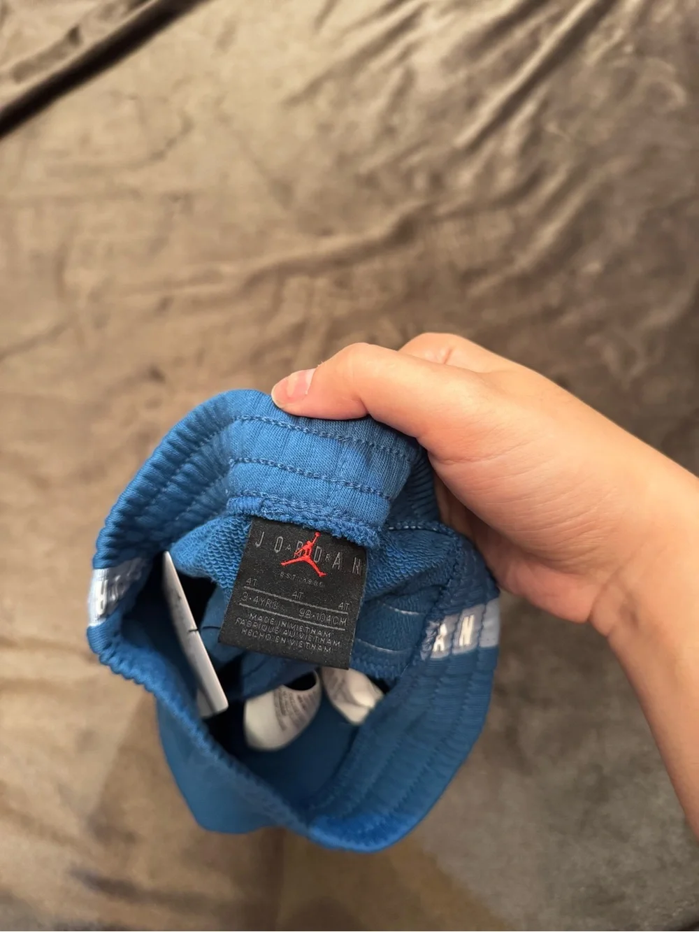 Jordan Blue and Light Blue Kids Two-Tone Short Pajama Set